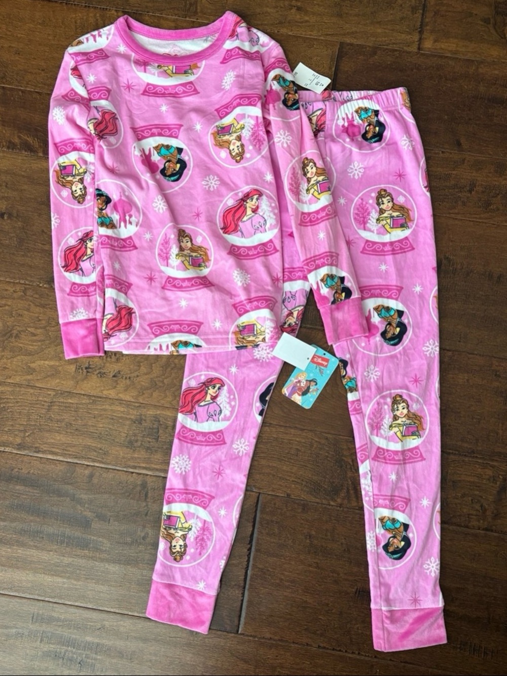 Disney Princess Pink Fuzzy Pajamas